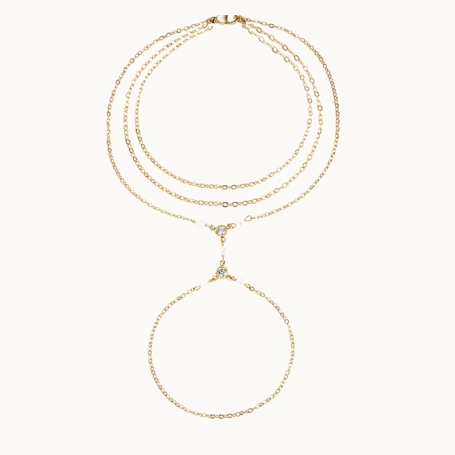 Nisia handchain goud