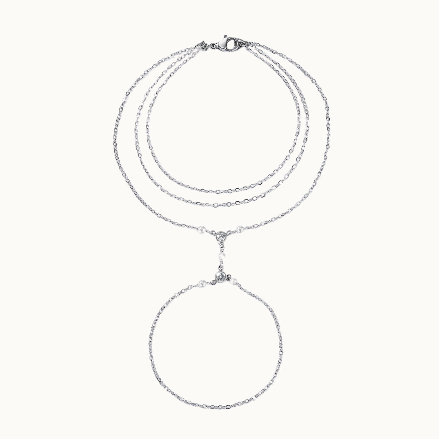 Nisia handchain zilver