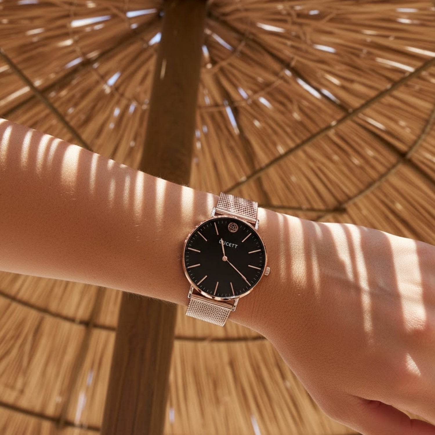 sfeerfoto-black-mesh-rose-goud-horloge-2